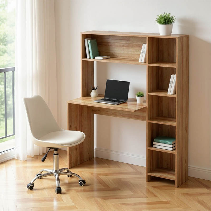Γραφείο Με Βιβλιοθήκη Janson Pakoworld Σε Oak Απόχρωση 113.2X40X141.8Εκ Γραφείο Με Βιβλιοθήκη Janson Pakoworld Σε Oak Απόχρωση 113.2X40X141.8Εκ