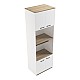 Ντουλάπα Κουζίνας Rowan Pakoworld Σε Λευκή-Sonoma Απόχρωση 60X42X182Εκ Ντουλάπα Κουζίνας Rowan Pakoworld Σε Λευκή-Sonoma Απόχρωση 60X42X182Εκ