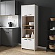 Ντουλάπα Κουζίνας Rowan Pakoworld Σε Λευκή-Sonoma Απόχρωση 60X42X182Εκ Ντουλάπα Κουζίνας Rowan Pakoworld Σε Λευκή-Sonoma Απόχρωση 60X42X182Εκ