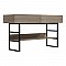 Κονσόλα Vien Pakoworld Σε Sonoma-Μαύρη Απόχρωση 139X43X75.5Εκ