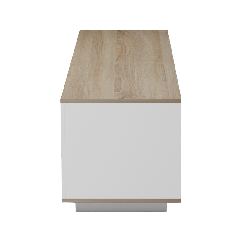 Έπιπλο Τηλεόρασης Winey Pakoworld Σε Sonoma-Λευκή Απόχρωση 180X44.5X44.5Εκ