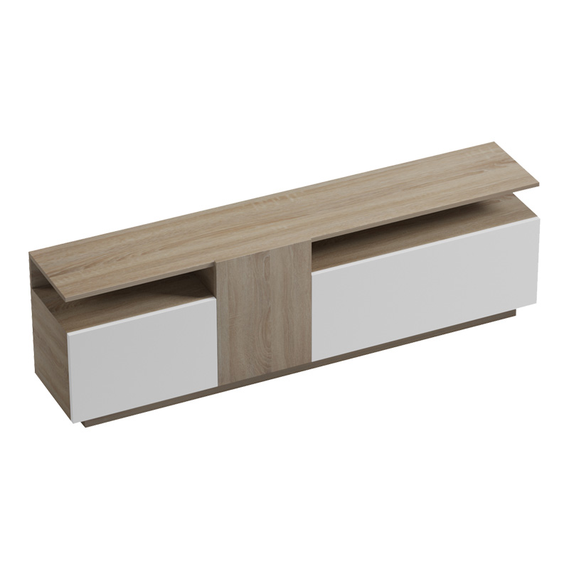 Έπιπλο Τηλεόρασης Vendora Pakoworld Σε Sonoma-Λευκή Απόχρωση 150X29.5X46.3Εκ Έπιπλο Τηλεόρασης Vendora Pakoworld Σε Sonoma-Λευκή Απόχρωση 150X29.5X46.3Εκ