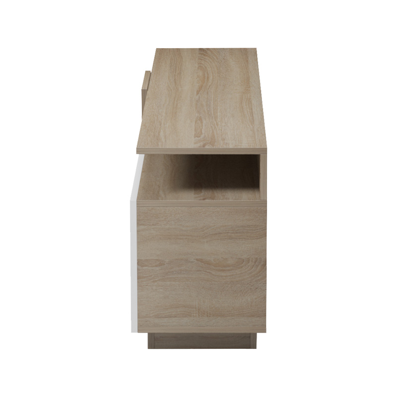 Έπιπλο Τηλεόρασης Vendora Pakoworld Σε Sonoma-Λευκή Απόχρωση 150X29.5X46.3Εκ Έπιπλο Τηλεόρασης Vendora Pakoworld Σε Sonoma-Λευκή Απόχρωση 150X29.5X46.3Εκ