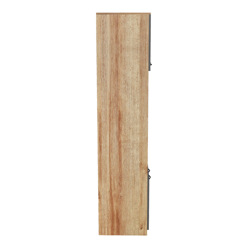 Ντουλάπα Κουζίνας Rowan Pakoworld Σε Oak-Ανθρακί Απόχρωση 60X42X182Εκ