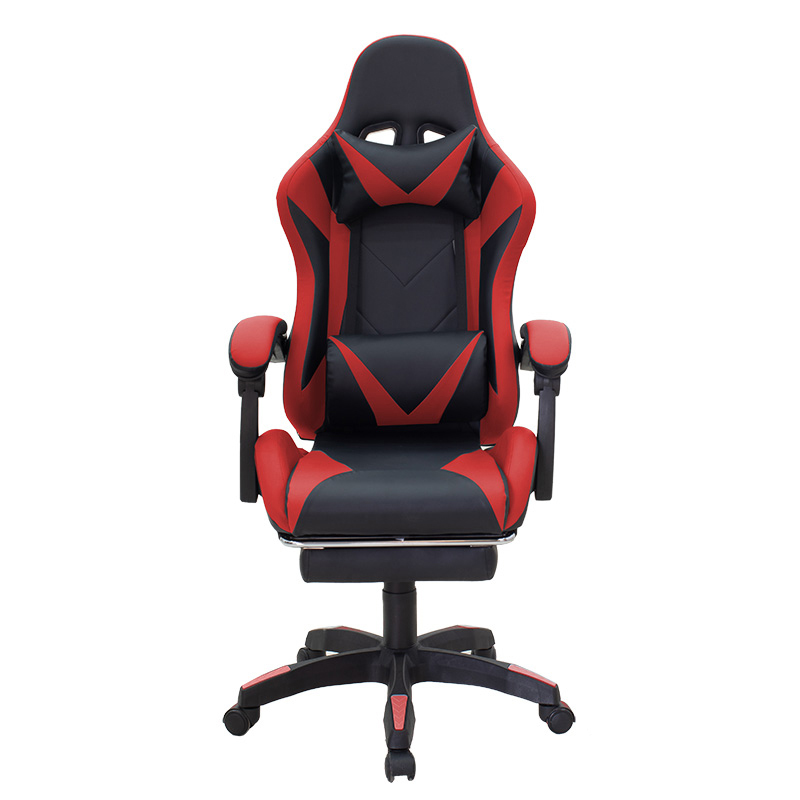 Καρέκλα Γραφείου Gaming Με Υποπόδιο Moza Pakoworld Pu Μαύρο-Κόκκινο Καρέκλα Γραφείου Gaming Με Υποπόδιο Moza Pakoworld Pu Μαύρο-Κόκκινο