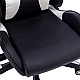 Καρέκλα Γραφείου Gaming Hartley Pakoworld Pu Μαύρο-Λευκό 67X57X139Εκ