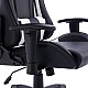 Καρέκλα Γραφείου Gaming Hartley Pakoworld Pu Μαύρο-Λευκό 67X57X139Εκ