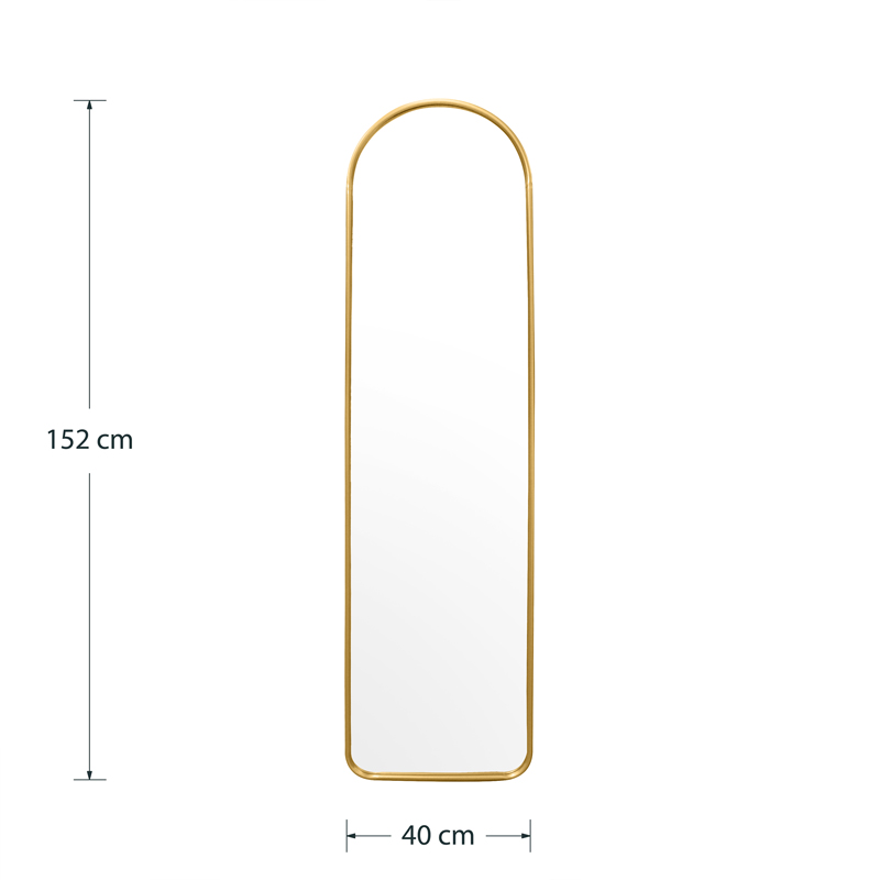 Καθρέπτης Zelicie Pakoworld Χρυσό 40X2.5X152Εκ