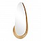 Καθρέπτης Οβάλ Marly Pakoworld Mdf Σε Φυσική Απόχρωση 50.5X4X127Εκ