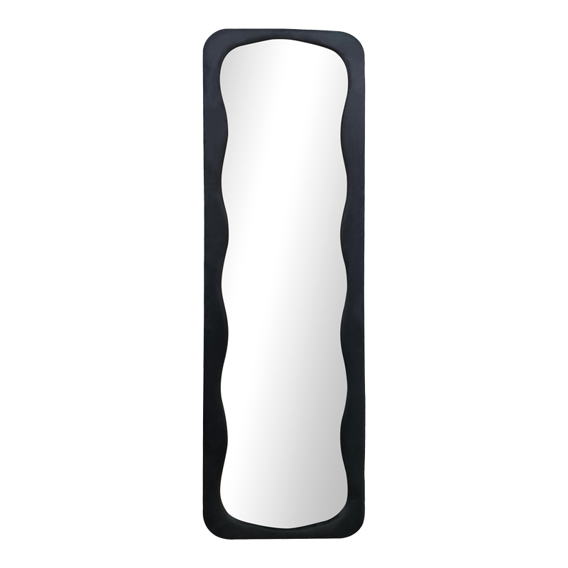 Καθρέπτης Δαπέδου Lezour Pakoworld Βελούδο Σε Μαύρη Απόχρωση 50X5X170Εκ