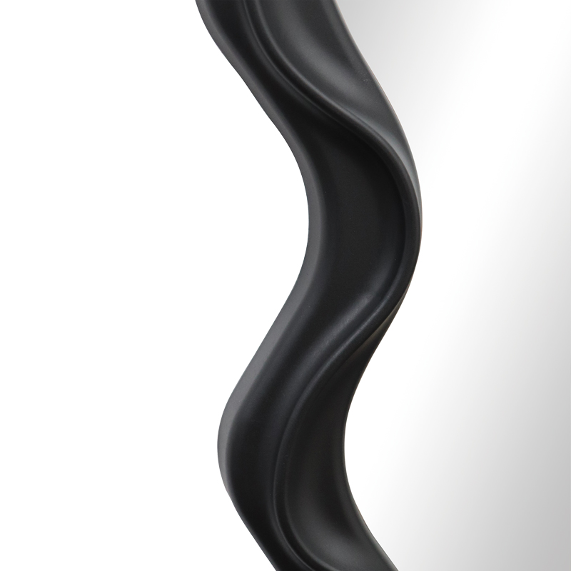 Καθρέπτης Liquid Pakoworld Pp Σε Μαύρη Απόχρωση 26X2.7X39Εκ