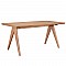Τραπέζι Winslow Pakoworld Ξύλο Rubberwood Ανοικτό Καρυδί 160X85X75Εκ