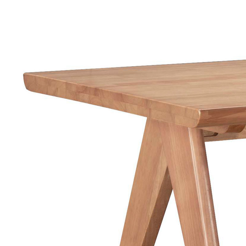 Τραπεζαρία Winslow Pakoworld Σετ 7Τεμ Ξύλο Rubberwood Σε Ανοιχτό Καρυδί Απόχρωση 160X85X75Εκ