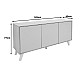 Μπουφές Billie Pakoworld Sonoma-Γκρι 149X40X77Εκ Μπουφές Billie Pakoworld Sonoma-Γκρι 149X40X77Εκ
