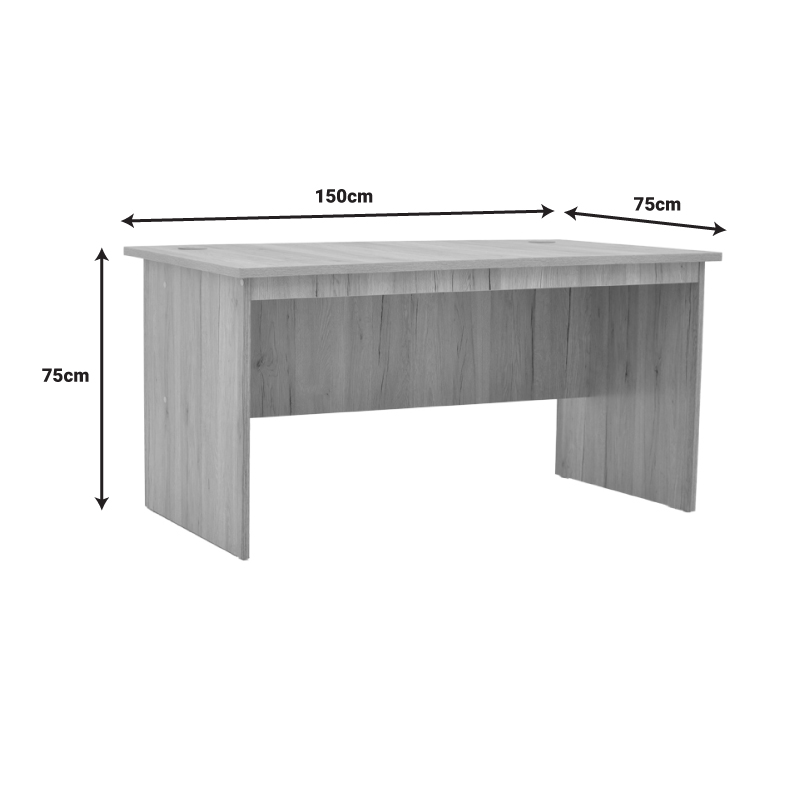 Γραφείο Εργασίας Anze Pakoworld Φυσικό Μελαμίνης 150X75X75Εκ Γραφείο Εργασίας Anze Pakoworld Φυσικό Μελαμίνης 150X75X75Εκ