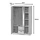 Ντουλάπα Ρούχων Τρίφυλλη Dillion Pakoworld Sonoma Μελαμίνης 120X52X190Εκ Ντουλάπα Ρούχων Τρίφυλλη Dillion Pakoworld Sonoma Μελαμίνης 120X52X190Εκ