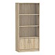Βιβλιοθήκη Burcy Pakoworld Oak 80X40X177Εκ Βιβλιοθήκη Burcy Pakoworld Oak 80X40X177Εκ