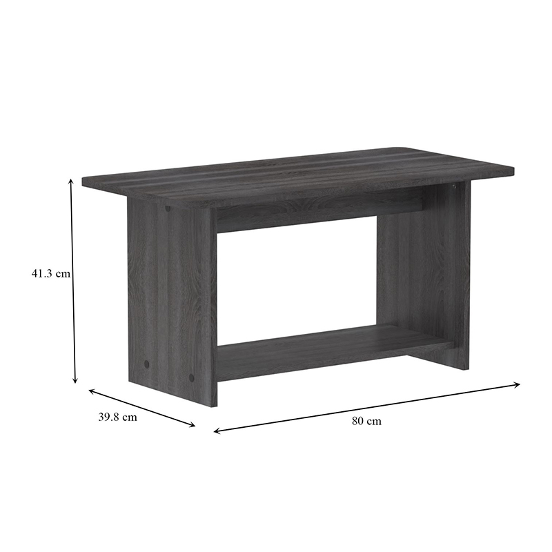 Τραπέζι Kumba Pakoworld Σε Ανθρακί-Wenge Απόχρωση 80X40X42Εκ Τραπέζι Kumba Pakoworld Σε Ανθρακί-Wenge Απόχρωση 80X40X42Εκ