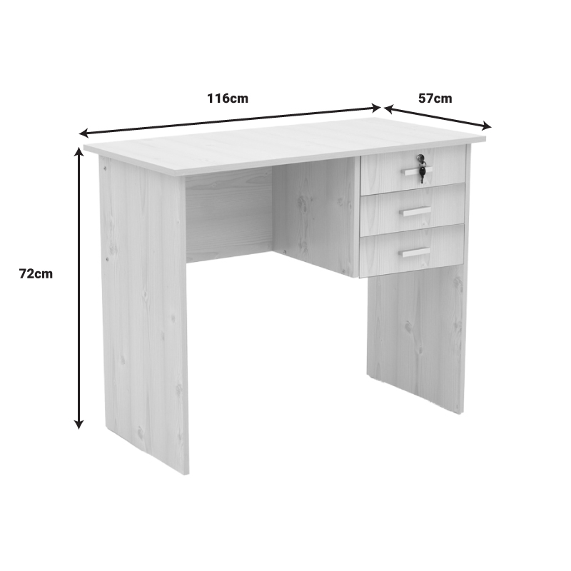 Γραφείο Εργασίας-Συρταριέρα Sophia Pakoworld Φυσικό 116X57X72Εκ Γραφείο Εργασίας-Συρταριέρα Sophia Pakoworld Φυσικό 116X57X72Εκ