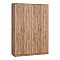 Ντουλάπα Ρούχων Τετράφυλλη Jonar I Pakoworld Χρώμα Oak 120X42X180Εκ