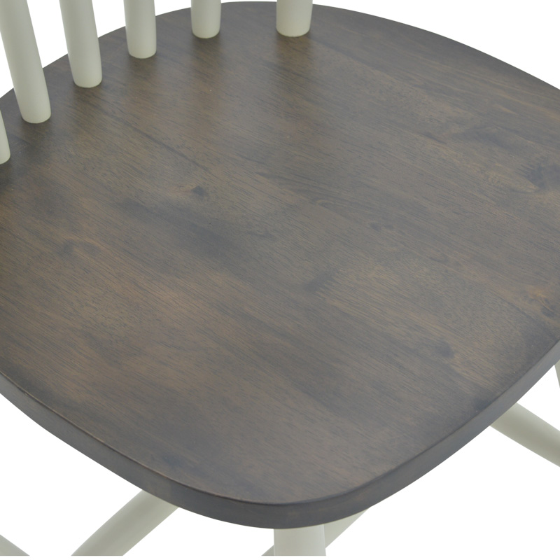 Καρέκλα Larus Pakoworld Φυσικό Ξύλo Rubberwood Ανθρακί-Λευκό 50X49X90Εκ. Καρέκλα Larus Pakoworld Φυσικό Ξύλo Rubberwood Ανθρακί-Λευκό 50X49X90Εκ.