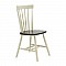 Καρέκλα Larus Pakoworld Φυσικό Ξύλo Rubberwood Ανθρακί-Λευκό 50X49X90Εκ.