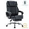 Καρέκλα Γραφείου Διευθυντή Thrive Pakoworld Premium Quality Μηχανισμός Massage-Θερμαινόμενη Πλάτη Pu Μαύρο