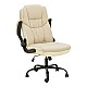 Καρέκλα Γραφείου Διευθυντή Stellar Pakoworld Pu Σε Μπεζ-Εκρού Απόχρωση 70X77X110-119Εκ
