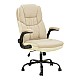Καρέκλα Γραφείου Διευθυντή Stellar Pakoworld Pu Σε Μπεζ-Εκρού Απόχρωση 70X77X110-119Εκ