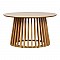 Τραπέζι Σαλονιού Domonic Pakoworld Mdf/Pw Σε Φυσική Απόχρωση Φ80X45Εκ