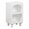 Κομοδίνο Emersi Pakoworld Mdf Σε Λευκή Απόχρωση 40X32X70Εκ