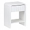Κομοδίνο Zeplen Pakoworld Mdf Σε Λευκή Απόχρωση 40X30X53Εκ