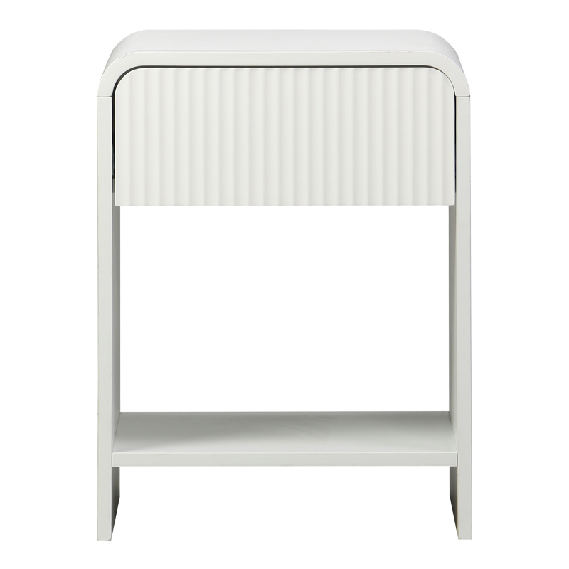 Κομοδίνο Zeplen Pakoworld Mdf Σε Λευκή Απόχρωση 40X40X53Εκ Κομοδίνο Zeplen Pakoworld Mdf Σε Λευκή Απόχρωση 40X40X53Εκ