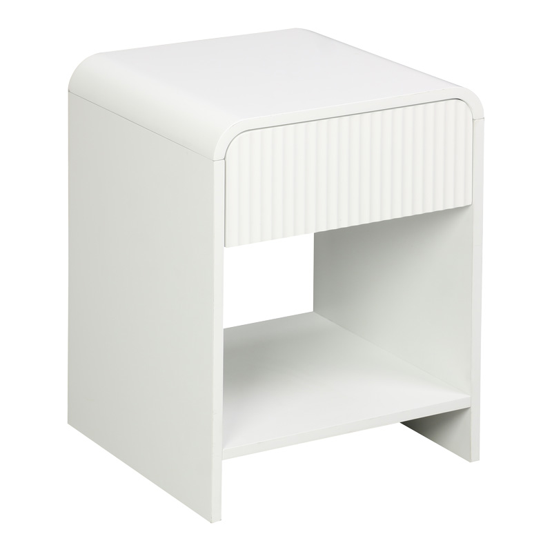 Κομοδίνο Zeplen Pakoworld Mdf Σε Λευκή Απόχρωση 40X40X53Εκ Κομοδίνο Zeplen Pakoworld Mdf Σε Λευκή Απόχρωση 40X40X53Εκ