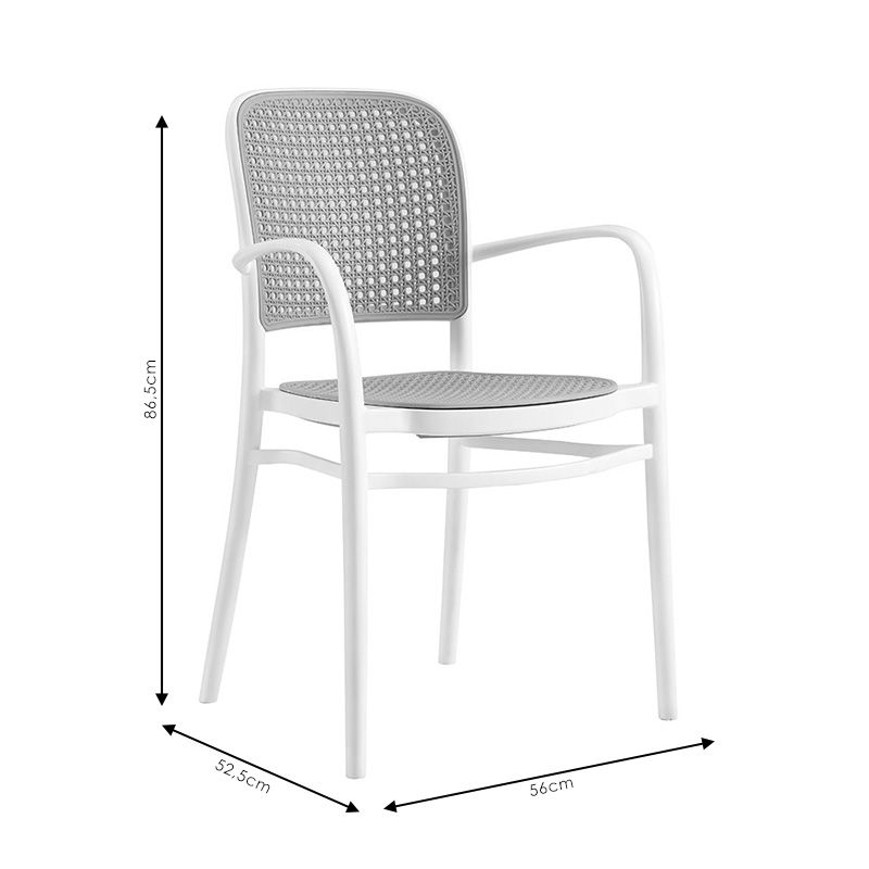 Πολυθρόνα Juniper Pakoworld Με Uv Protection Pp Μπεζ- Λευκό 56X52.5X86.5Εκ. Πολυθρόνα Juniper Pakoworld Με Uv Protection Pp Μπεζ- Λευκό 56X52.5X86.5Εκ.