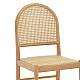 Καρέκλα Alessia Pakoworld Ξύλο Οξιάς-Rattan Φυσικό 43X40X89Εκ