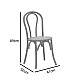 Καρέκλα Azhel Pakoworld White Wash Ξύλο Οξιάς-Έδρα Φυσικό Rattan 41X50X89Εκ