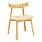 Καρέκλα Clareta Pakoworld Rubberwood-Σχοινί Σε Φυσική Απόχρωση 53X55X79Εκ