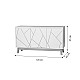 Μπουφές Aria Pakoworld Λευκό-Φυσικό 120X35X67 Εκ Μπουφές Aria Pakoworld Λευκό-Φυσικό 120X35X67 Εκ