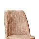 Καρέκλα Farell I Pakoworld Ύφασμα Εκρού Antique-Μεταλλικό Μαύρο Πόδι