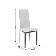 Καρέκλα Parker Pakoworld Pu Ανθρακί-Μαύρο Πόδι 42X48X98Εκ