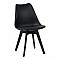 Καρέκλα Gaston I Pakoworld Pp-Pu Σε Μαύρη Απόχρωση 48.5X53.5X81.5Εκ