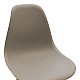 Καρέκλα Julita Pakoworld Pp Cappuccino Με Φυσικό Πόδι 46X52X80Εκ