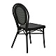 Καρέκλα Nacia  Pakoworld Μαύρο Αλουμίνιο-Μαύρο Textilene 45X59X85Εκ