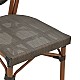 Καρέκλα Nacia  Pakoworld Καρυδί Αλουμίνιο-Γκρι Textilene 45X59X85Εκ