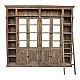 Βιβλιοθήκη Librardy Inart Lime Wash Μασίφ Mango Ξύλο 247X35X220Εκ