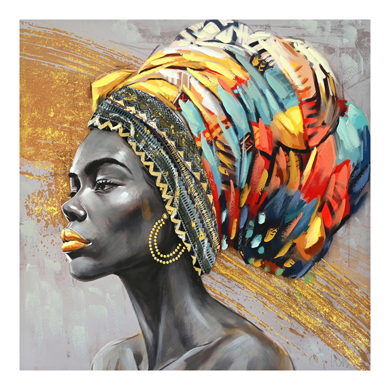 Πίνακας Σε Καμβά Africana I Inart 100X3X100Εκ
