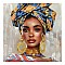 Πίνακας Σε Καμβά Turban Inart 80X3X80Εκ