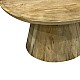 Tραπέζι Σαλονιού Aliki Inart Φυσικό Μασίφ Mango Ξύλο Φ90X40Εκ