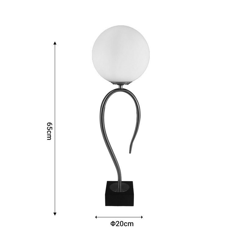 Επιτραπέζιο Φωτιστικό Pinnacle Inart Ε27 Χρυσό Μέταλλο-Γυαλί Φ20X65Εκ